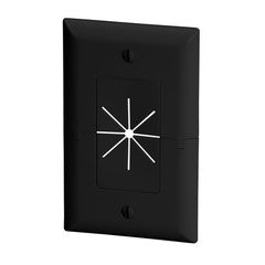 Split Plate with Flexible Opening, Black