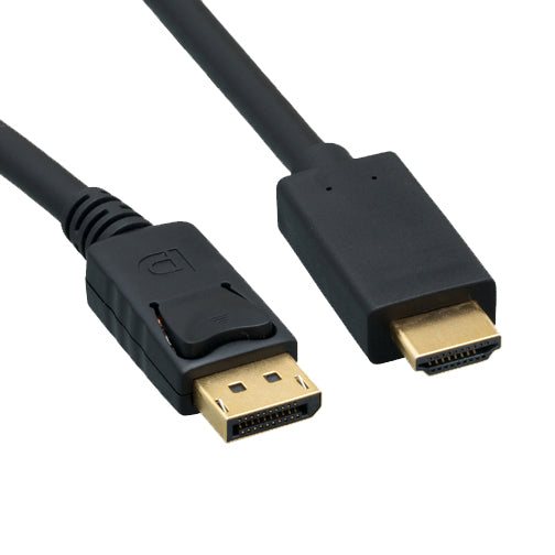 10ft DisplayPort to HDMI Cable, DisplayPort Male to HDMI Male 10H1-64110