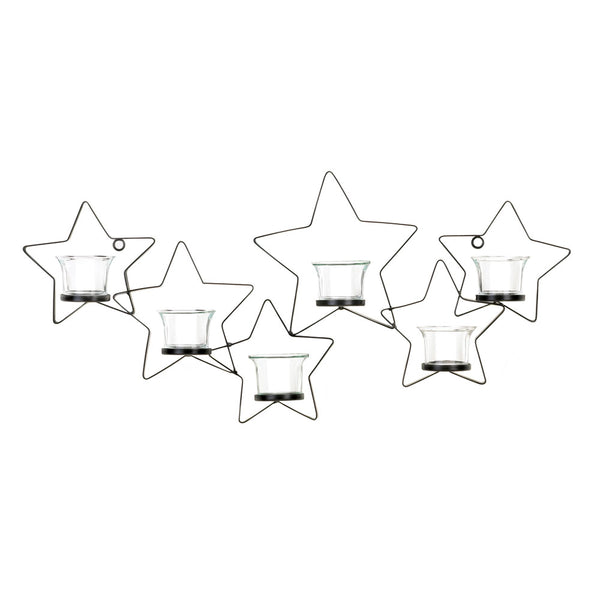 Beautiful Iron Cutout Star Wall Sconce 10015366