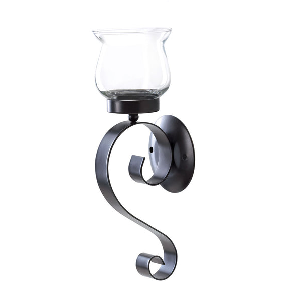 Lasting Impression Fluted Glass Cup Wall Sconce