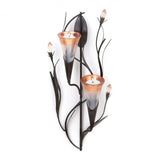 Dawn Lily Double Candle Wall Sconce