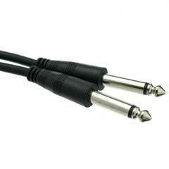1/4 inch Mono Patch Cable, 1/4 Male, 100 foot
