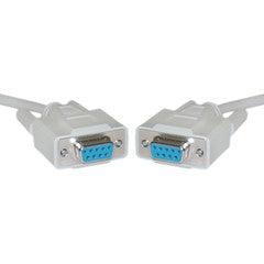 DB9 Female Serial Cable, DB9 Female, UL rated, 9 Conductor, 1:1, 6 foot