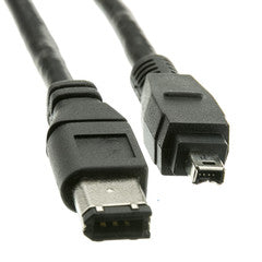 Firewire 400 6 Pin to 4 Pin cable, IEEE-1394a, 15 foot