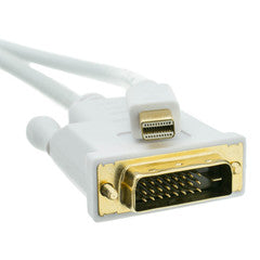 Mini DisplayPort to DVI Video Cable, Mini DisplayPort Male to DVI Male, 10 foot