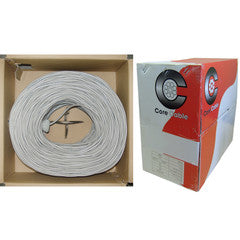 Security/Alarm Wire, Gray, 22/8 (22AWG 8 Conductor), Stranded, CM / Inwall rated, Pullbox, 500 foot