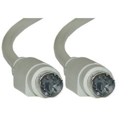PS/2 Cable, Keyboard / Mouse, PS/2(MiniDin6) Male, 6 Conductor, Straight, 50 foot