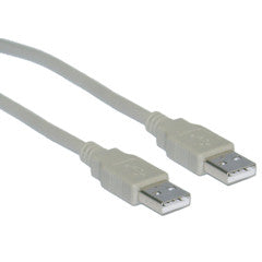 USB 2.0 Type A Male to Type A Male Cable, 10 foot