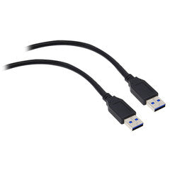 USB 3.0 Cable, Black, Type A Male / Type A Male, 6 foot