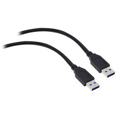 USB 3.0 Cable, Black, Type A Male / Type A Male, 3 foot
