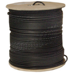 RG11 CCTV Coaxial cable, 14 awg Solid black, 1000 ft