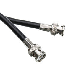 BNC RG6 Coaxial Cable, Black, BNC Male, UL rated, 12 foot