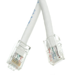 Cat5e White Ethernet Patch Cable, Bootless, 14 foot