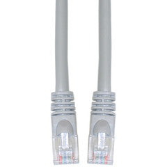 Cat6 Gray Ethernet Crossover Cable, Snagless/Molded Boot, 3 foot