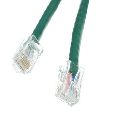 Cat6 Green Ethernet Patch Cable, Bootless, 5 foot