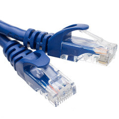 Cat6 Finger Boot Ethernet Patch Cable, Blue, 100 foot