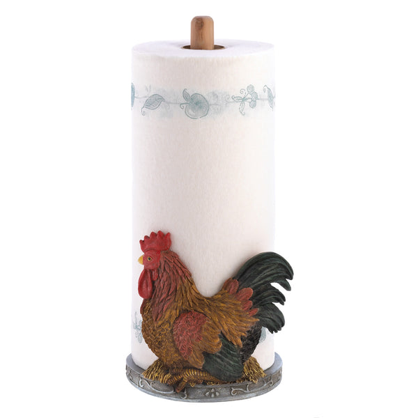 Country Rooster Paper Towel Holder 12553