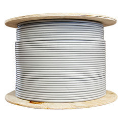 Bulk SFTP Cat6a Gray Ethernet Cable, Stranded, Spool, 1000 foot