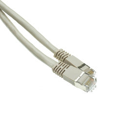 Shielded Cat6a Gray Ethernet Patch Cable, Snagless/Molded Boot, 500 MHz, 100 foot