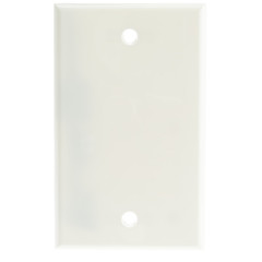 Wall Plate, White, Blank Cover Plate
