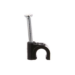 RG59 Cable Clip, Black (100 pieces per bag)
