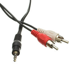 3.5mm Stereo to RCA Audio Cable, 3.5mm Stereo Male to Dual RCA Male (Right and Left), 12 foot