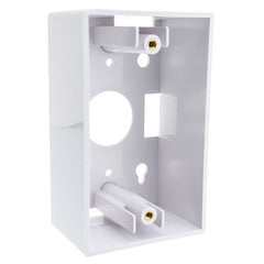 Single Gang Surface Mount Box, White