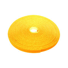 Hook and Loop Tape, 3/4 inch Wide, Yellow, 50ft Roll