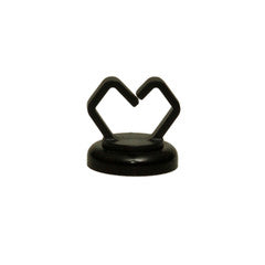 1/2 inch Black Magnetic Cable Holder, Strong Polymer Cable Holder, 10 lbs Pull Strength, UL Listed, 10 pieces/bag