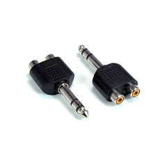 1/4 Inch Stereo to Dual RCA (Stereo) Jack Adapter