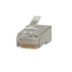 CAT6a Shielded Crimp Connectors for Stranded Cable (100 Pcs Per Bag)