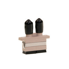 Fiber Optic Adapter, ST Female to SC Female, Duplex, Plastic Housing
