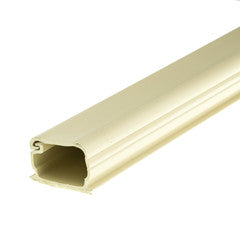 3/4 inch Surface Mount Cable Raceway, Ivory, Straight 6 foot Section