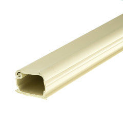 1.25 inch Surface Mount Cable Raceway, Ivory, Straight 6 foot Section