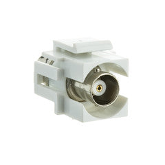 Keystone Insert, White, BNC Female Coupler