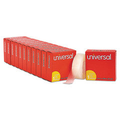 Universal Invisible Tape, 3/4 x 1296 inch, 1-inch Core, Clear, 12/Pack - UNV83436VP
