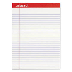 Universal Perforated Ruled Writing Pad, Legal Ruled, Letter, White, 50 Sheet, 12/pack - UNV20630