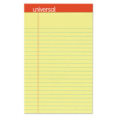 Universal Perforated Ruled Writing Pad, Narrow Rule, 5 x 8, Canary, 50 Sheet, 12/pack - UNV46200