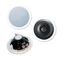 8 inch 2-way Ceiling Speakers, 120W max, 8 ohm, Pair