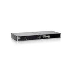 16 Port 10/100 Fast Ethernet Switch, Black