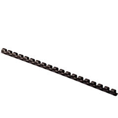 Fellowes Binding Comb, Plastic, 1/4in, Black,100pk