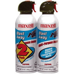 Maxell Canned Air, 10 oz, 2/pk, CA-4