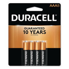 Duracell CopperTop Alkaline Batteries, AAA, MN2400B8Z, 8/PK