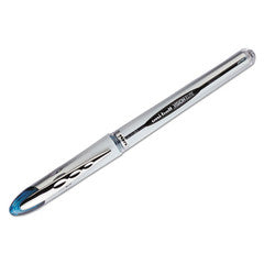 Uni-ball VISION ELITE Stick Roller Ball Pen, 0.8mm, Blue-Black Ink, White/Blue Black Brl