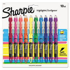 Sharpie Accent Liquid Pen Style Highlighter, Chisel Tip, Assorted, 10/Pack