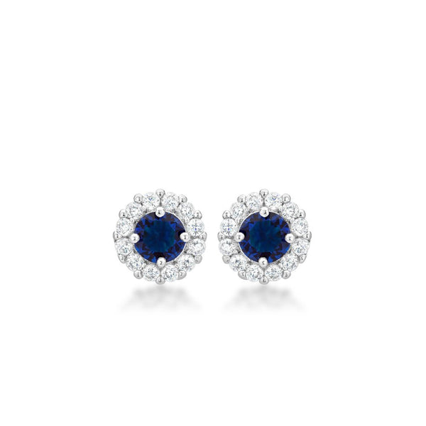 Bella Bridal Earrings In Blue