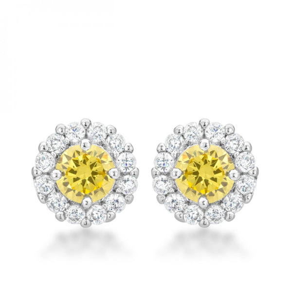 Bella Bridal Earrings In Yellow