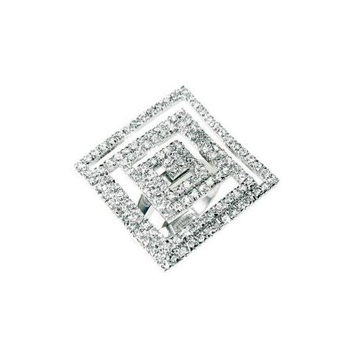 Cubic Zirconia Maze Cocktail Ring