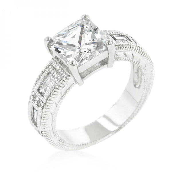Clear Cubic Zirconia 5-stone Ring