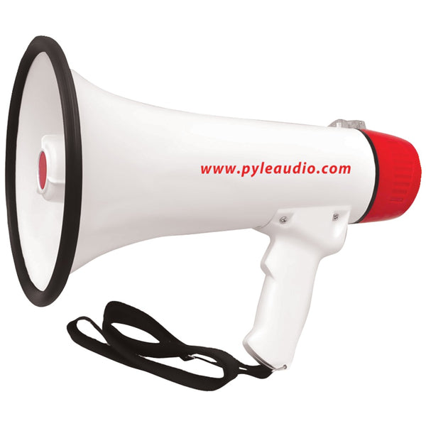 Pyle Pro 40-watt Professional Megaphone And Bullhorn With Handheld Microphone And Siren Rechargeable Battery RA24074
